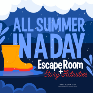 All Summer in a Day Story Activities + Ray Bradbury Escape Room