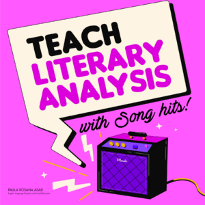 Teach Literary Analysis with Song Hits Literary Devices Figurative Language