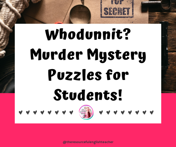 Murder Mystery Puzzles - The Resourceful English Teacher